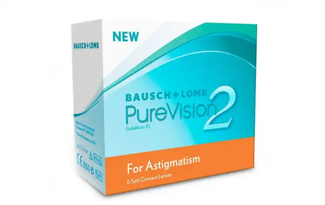 Контактні лінзи Bausch+Lomb Pure Vision 2 For Astigmatism Місячні фото 1