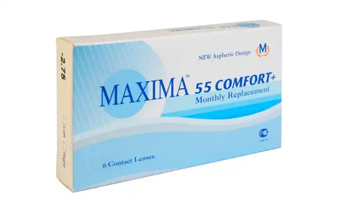 Контактні лінзи Maxima Comfort+ 55 Місячні фото 1
