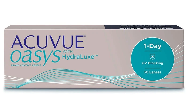 Контактные линзы Johnson & Johnson Acuvue Oasys with HydraLuxe Однодневные Лучшие контактные линзы для людей с синдромом сухого глаза - фото №3